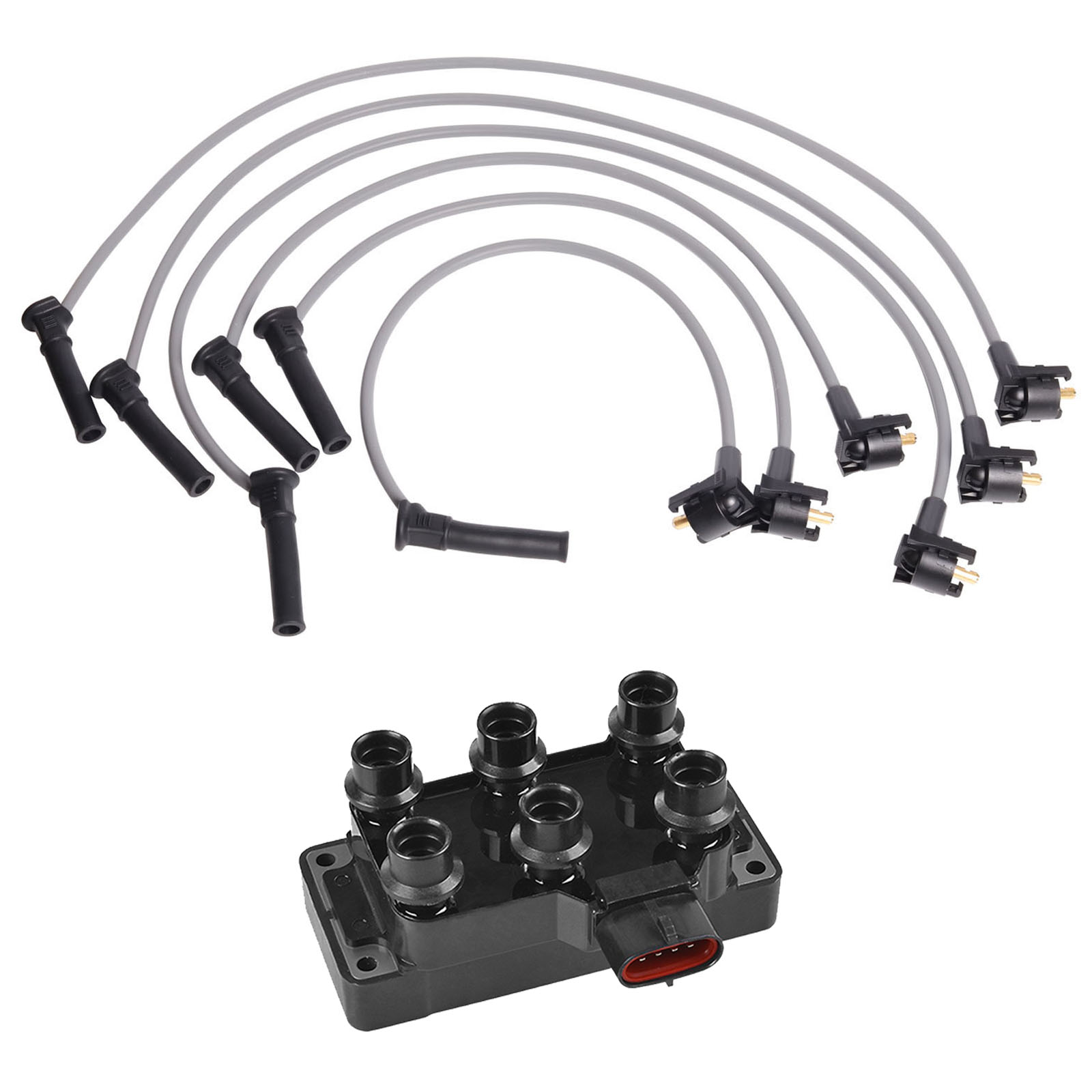 ACEON Ignition coil + Wire Set For Ford Explorer B3000 Mercury V6 4.0L 4.2L