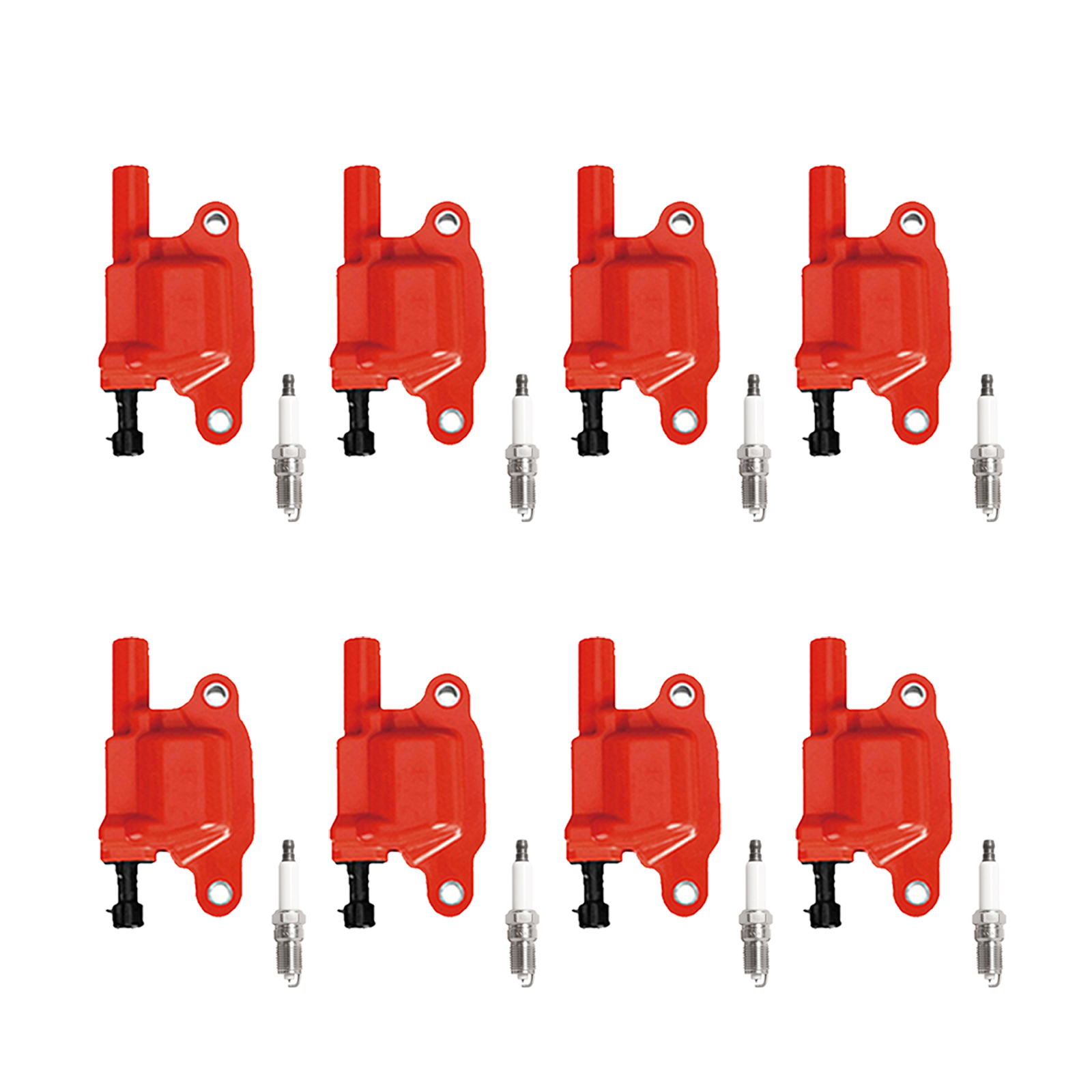 ACEON Set of 8 Performance Ignition coil + Spark Plug For GMC Cadillac Chevy Buick V8 5.3L/6.0L/6.2L
