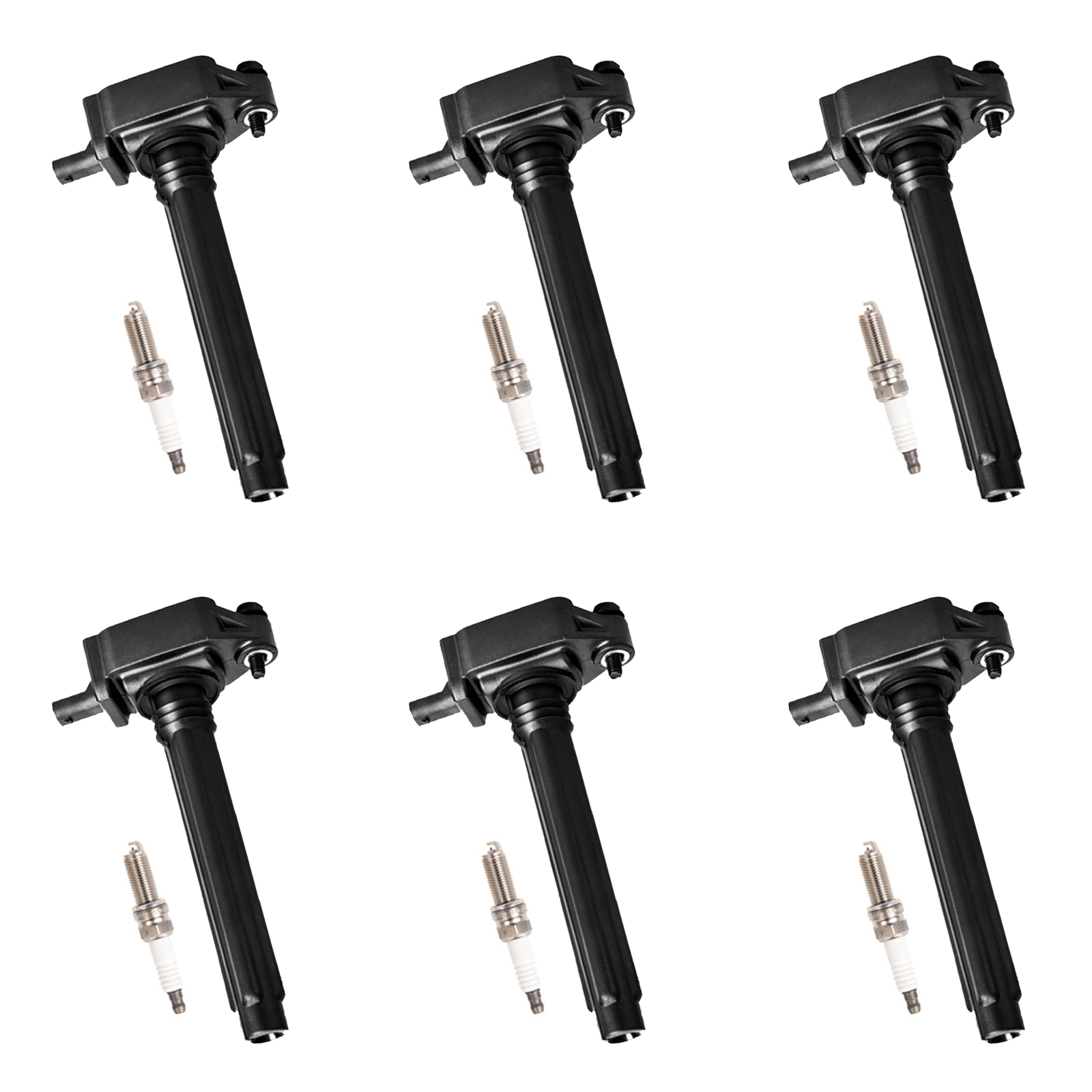 ACEON Set of 6 Ignition coil + Spark Plug For Chrysler Dodge Jeep Ram