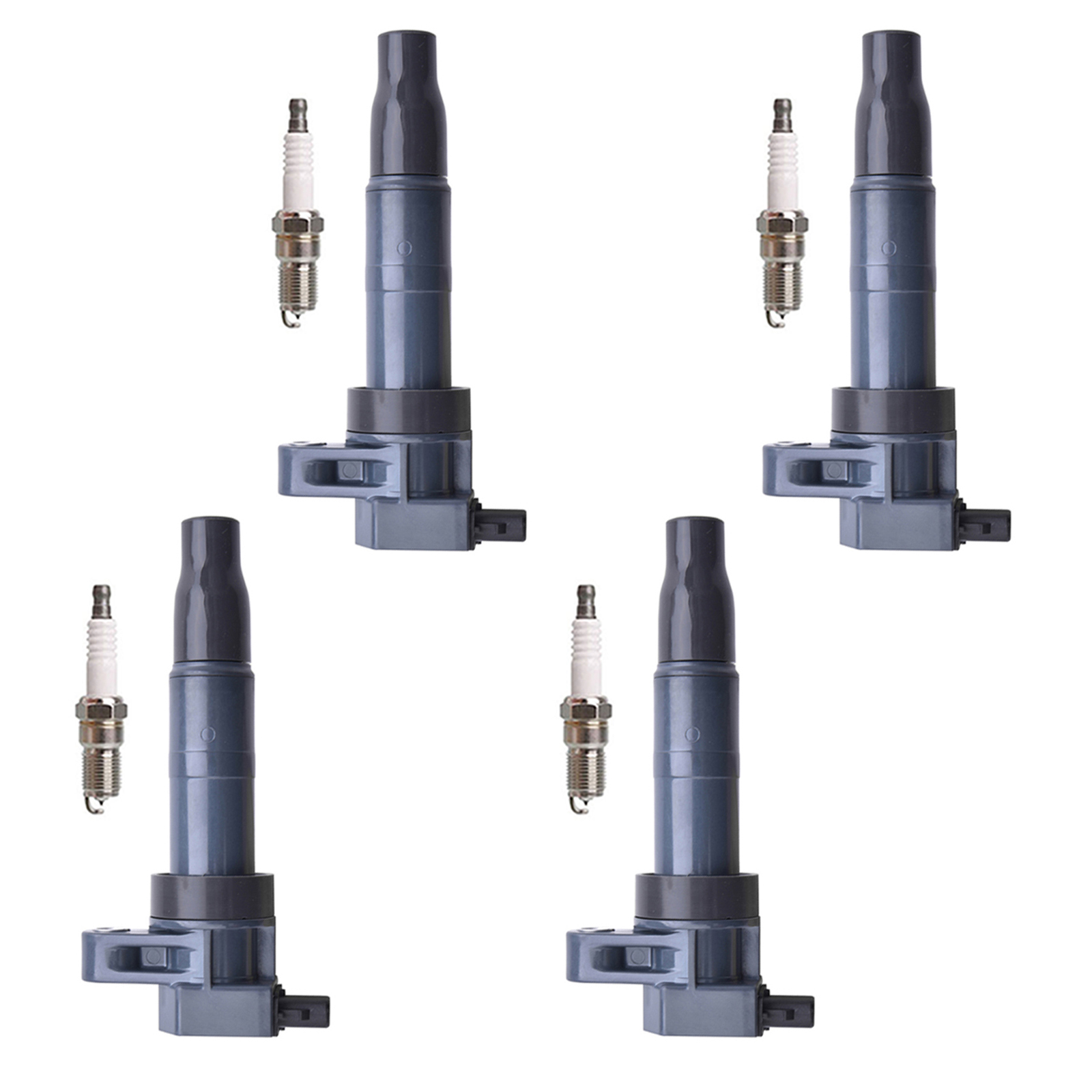ACEON Set of 4 Ignition coil+ Spark Plug For 06-12 Kia Sedona 3.5L 3.8L