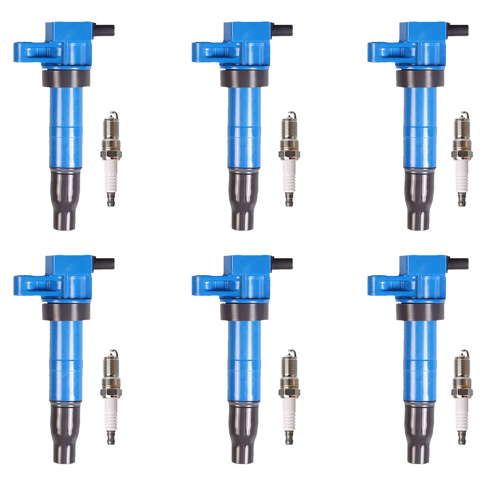 ACEON Set of 6 Performance Ignition coil + Spark Plug For 06-12 Kia Sedona 3.5L 3.8L
