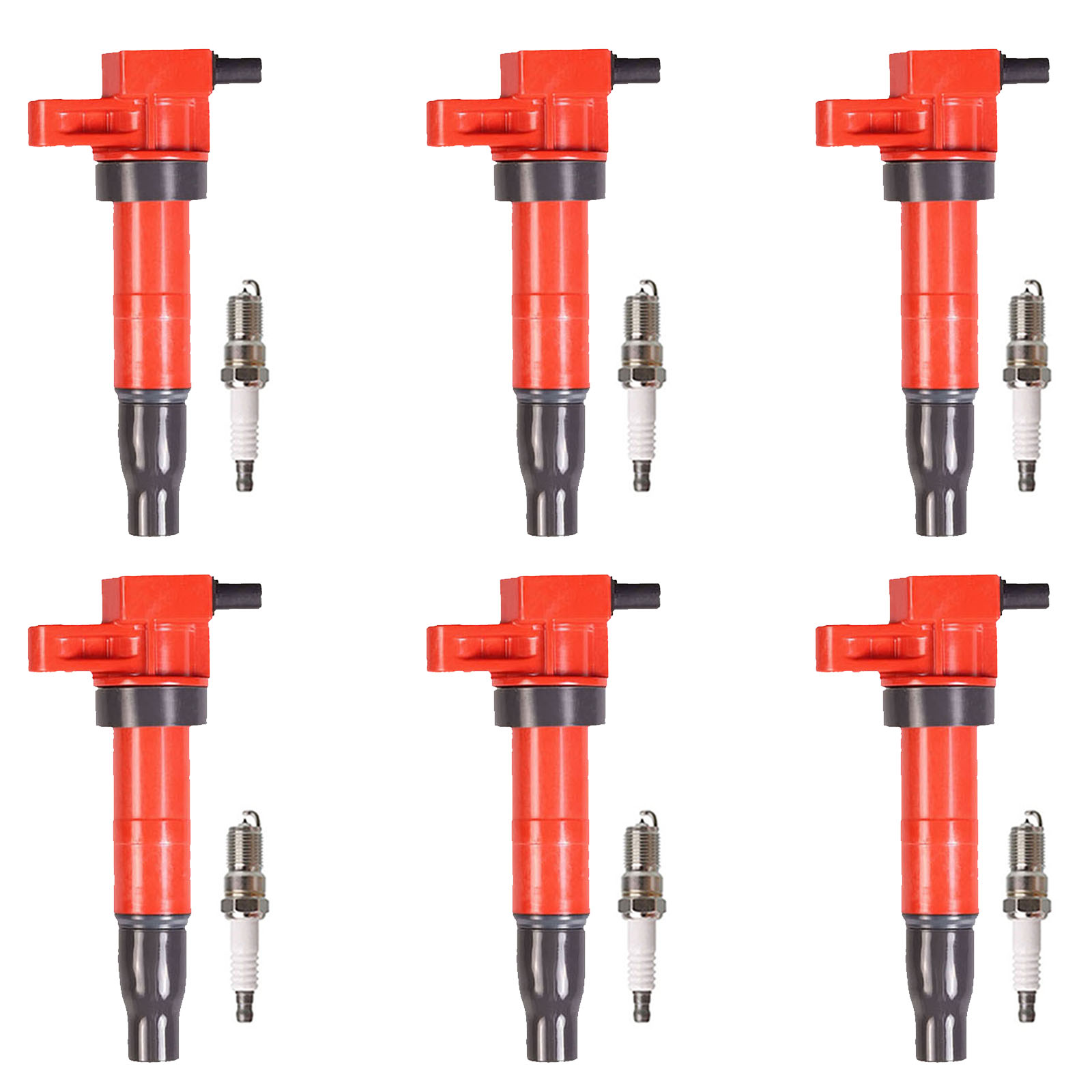 ACEON Set of 6 Performance Ignition coil + Spark Plug For 06-12 Kia Sedona 3.5L 3.8L