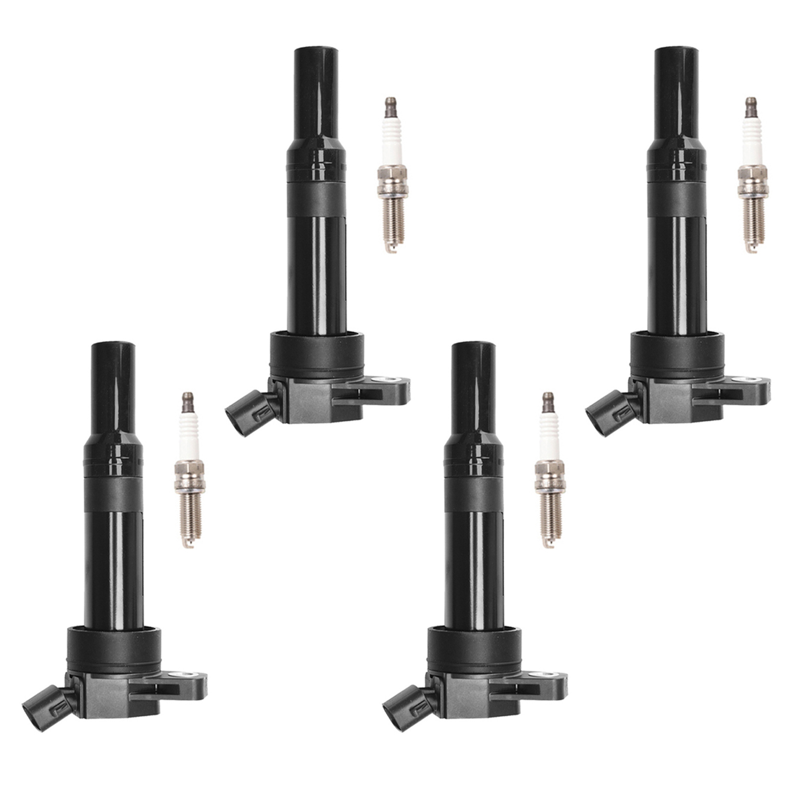 ACEON Set of 4 Ignition coil + Spark Plug For Kia Soul Forte Hyundai Elantra