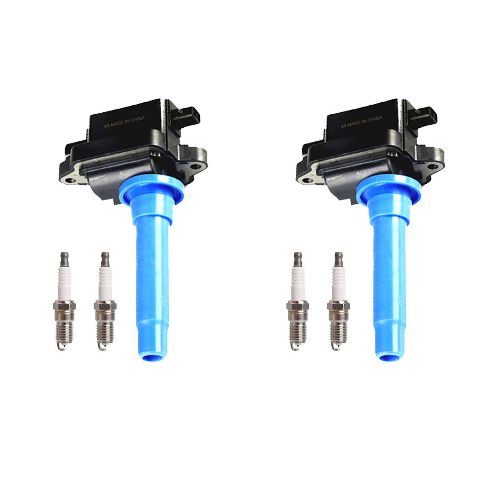 ACEON Set of 2 Ignition coil + Spark Plug For Kia Spectra 2000-04 & Kia Sephia 98-01 L4 1.8L