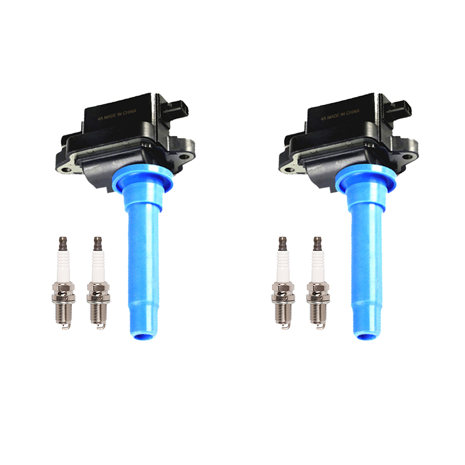 ACEON Set of 2 Ignition coil + Spark Plug For Kia Spectra 2000-04 & Kia Sephia 98-01 L4 1.8L