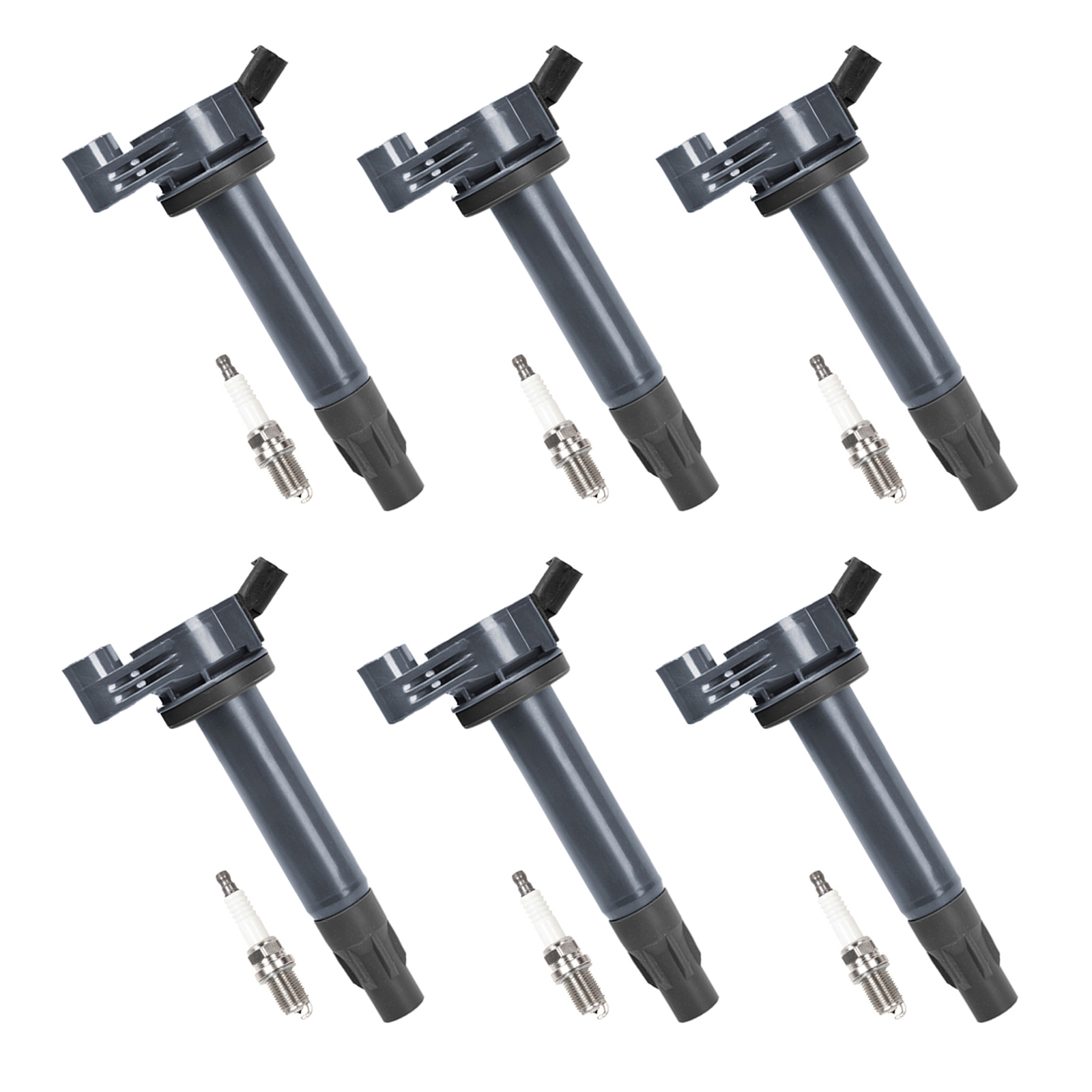 ACEON Set of 6 Ignition coil + Spark Plug For Lexus RX400h ES330 RX330 Toyota Camry Solara 3.3L