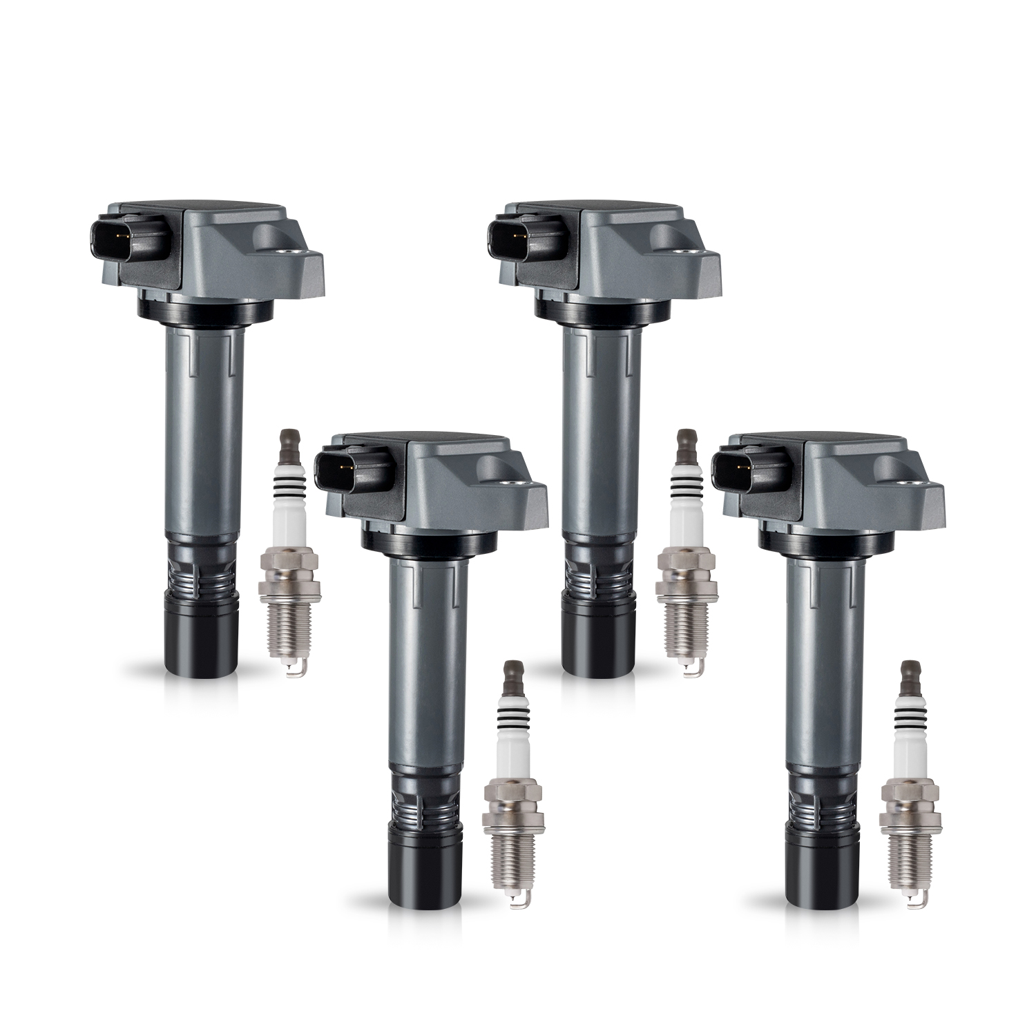 ACEON Set of 4 Ignition coil + Spark Plug For 06-11 Honda Civic 1.8L