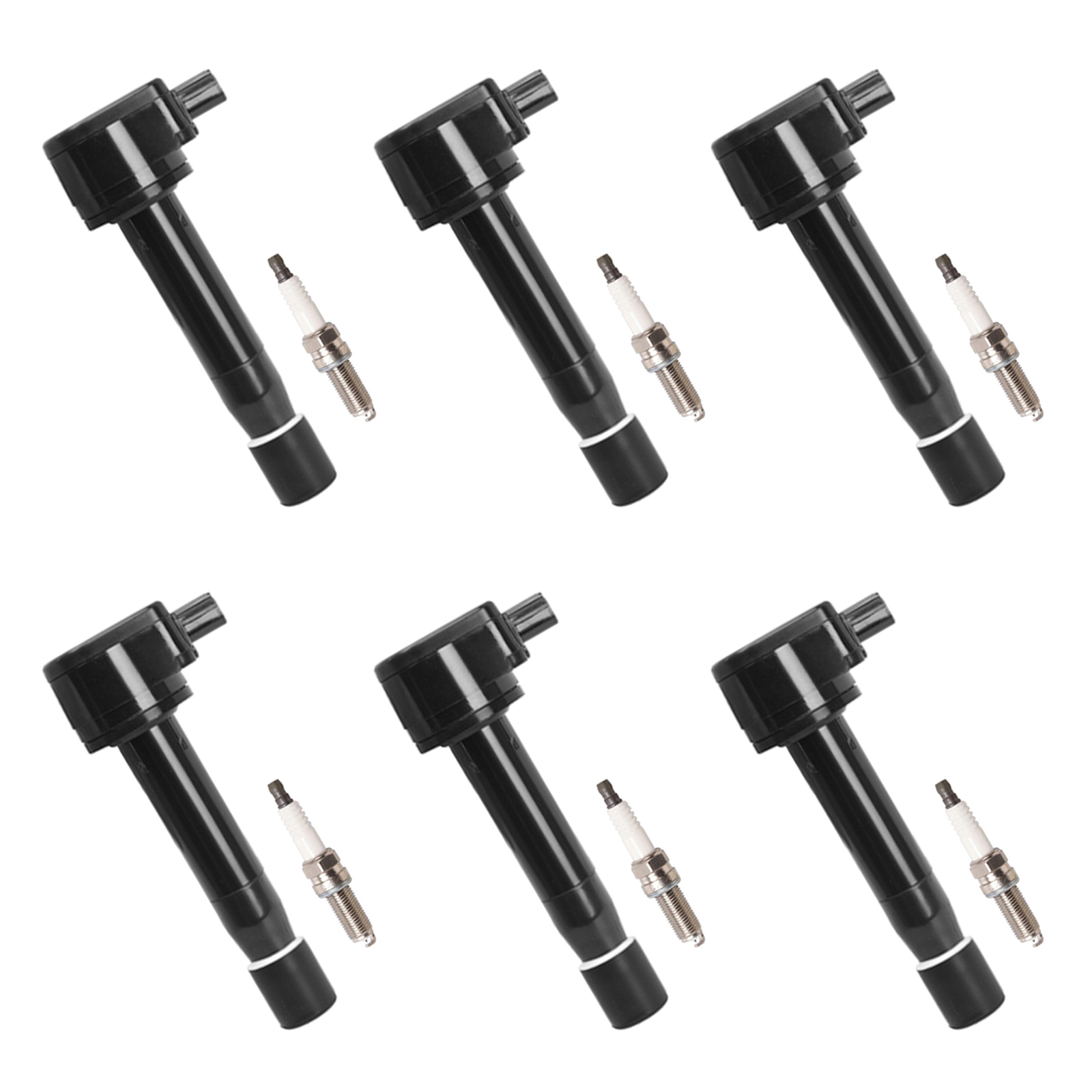 ACEON Set of 6 Ignition coil + Spark Plug For Acura TL TSX
