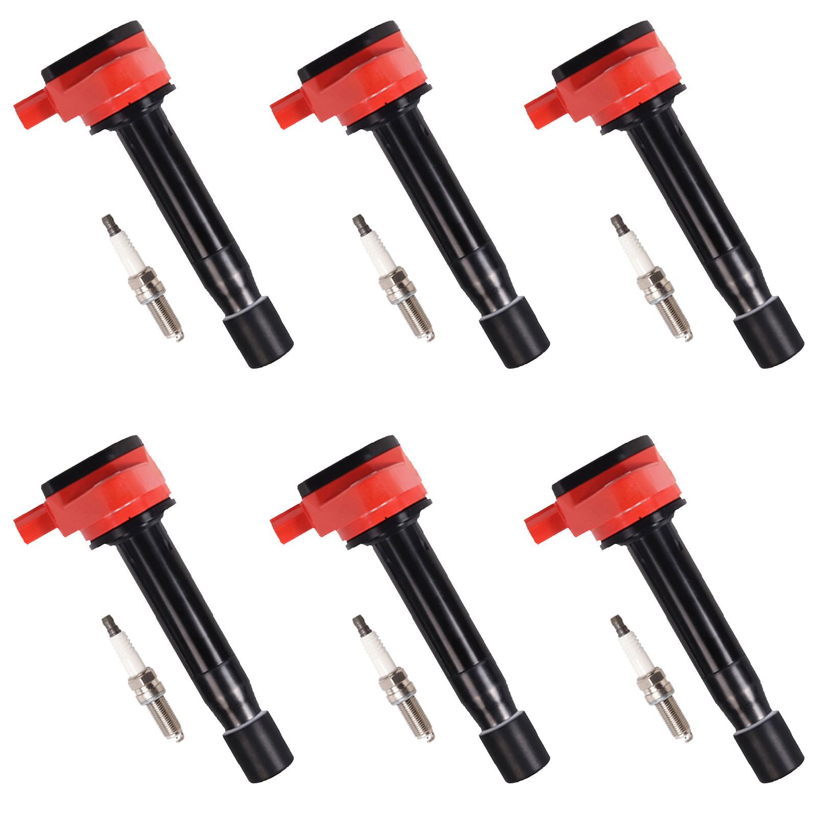 ACEON Set of 6 Performance Ignition coil + Spark Plug For Acura TL TSX