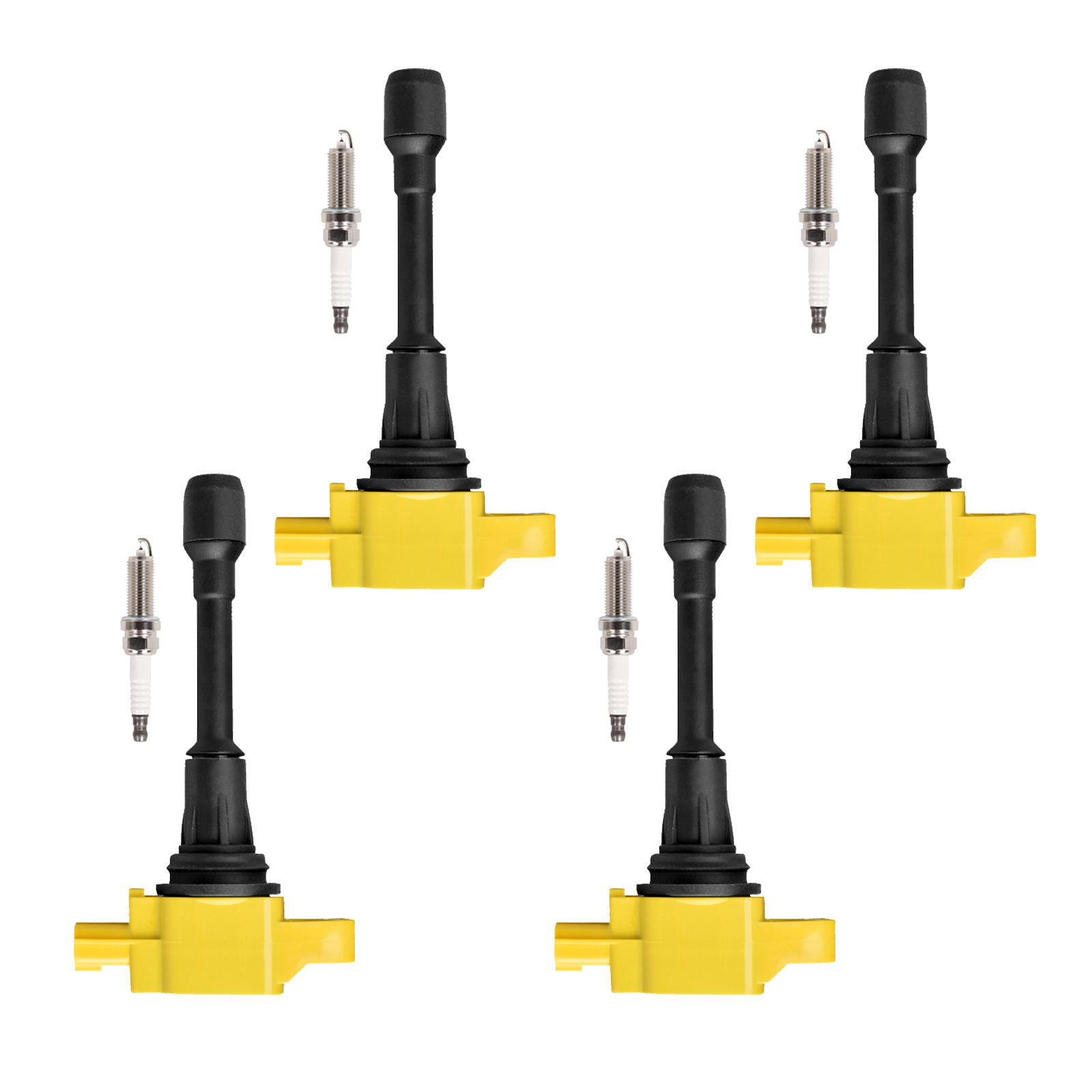ACEON Set of 4 Performance Ignition coil + Spark Plug For 2014-2018 Nissan Frontier