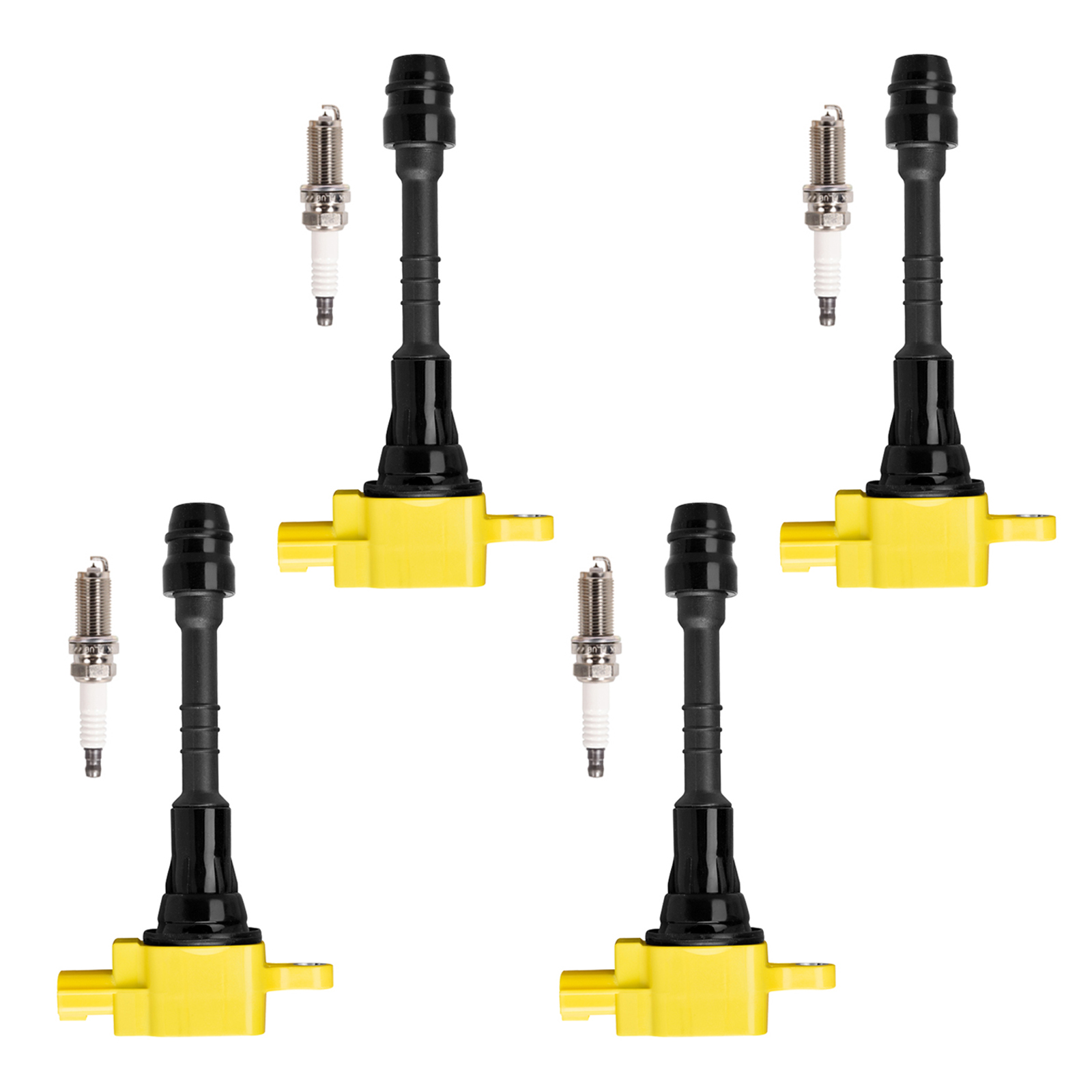 ACEON Set of 4 Performance Ignition coil + Spark Plug For NISSAN SENTRA 1.8L