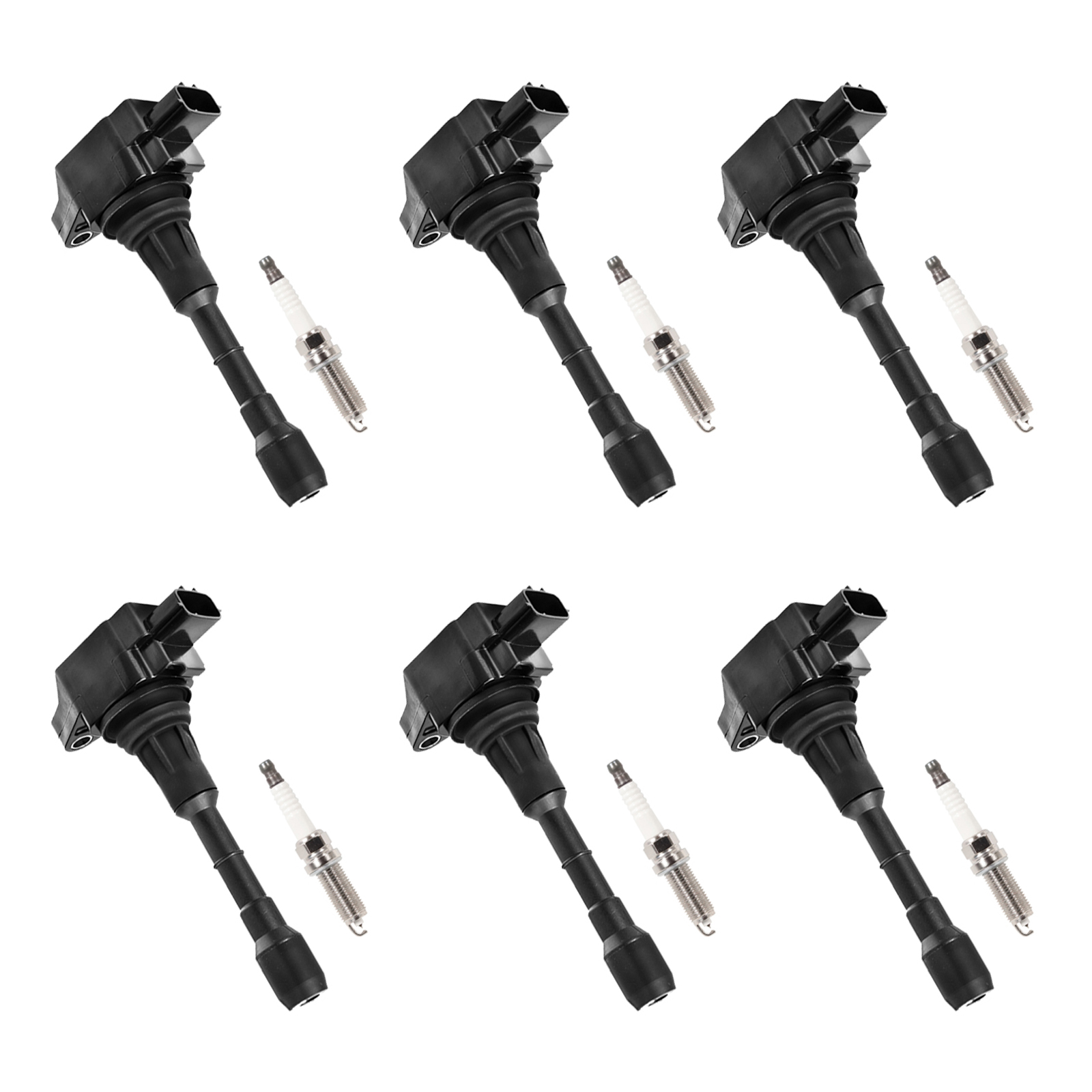 ACEON Set of 6 Ignition coil + Spark Plug For Infiniti G25 Nissan Maxima 3.5 V6