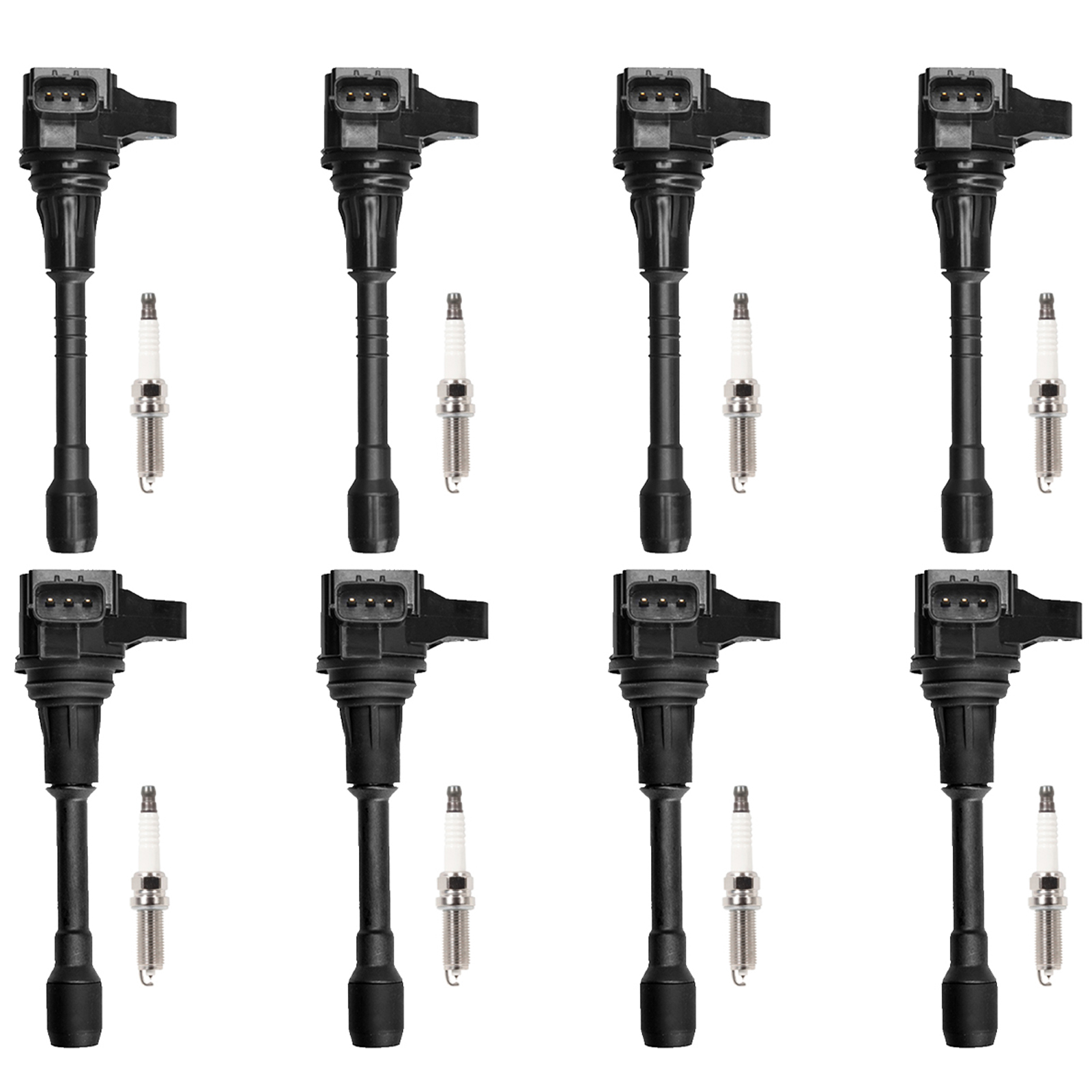 ACEON Set of 8 Ignition coil + Spark Plug For 11-17 Infiniti QX56 5.6L