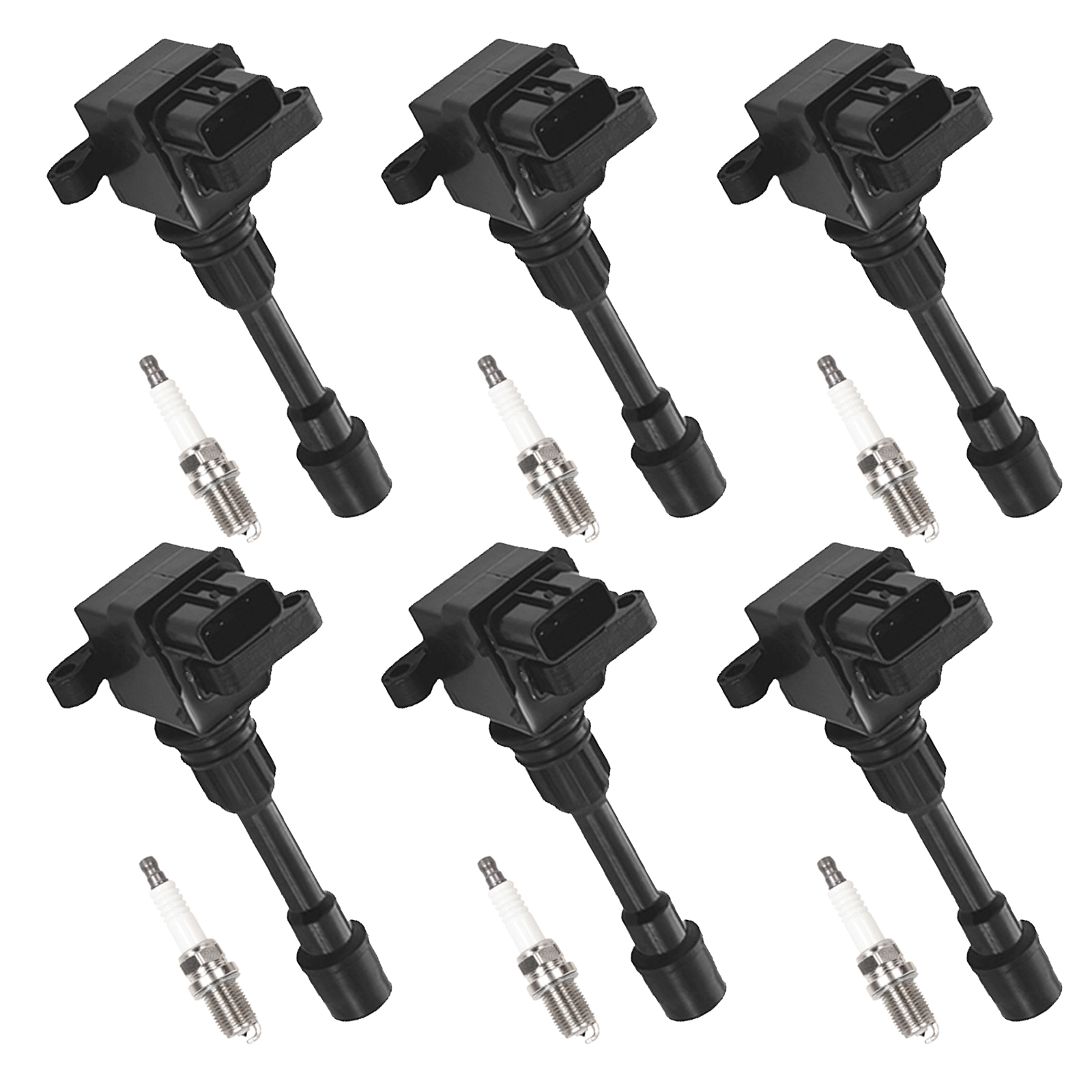 ACEON Set of 6 Ignition coil + Spark Plug For 1995-2002 Mazda Millenia 2.3L V6 C1012