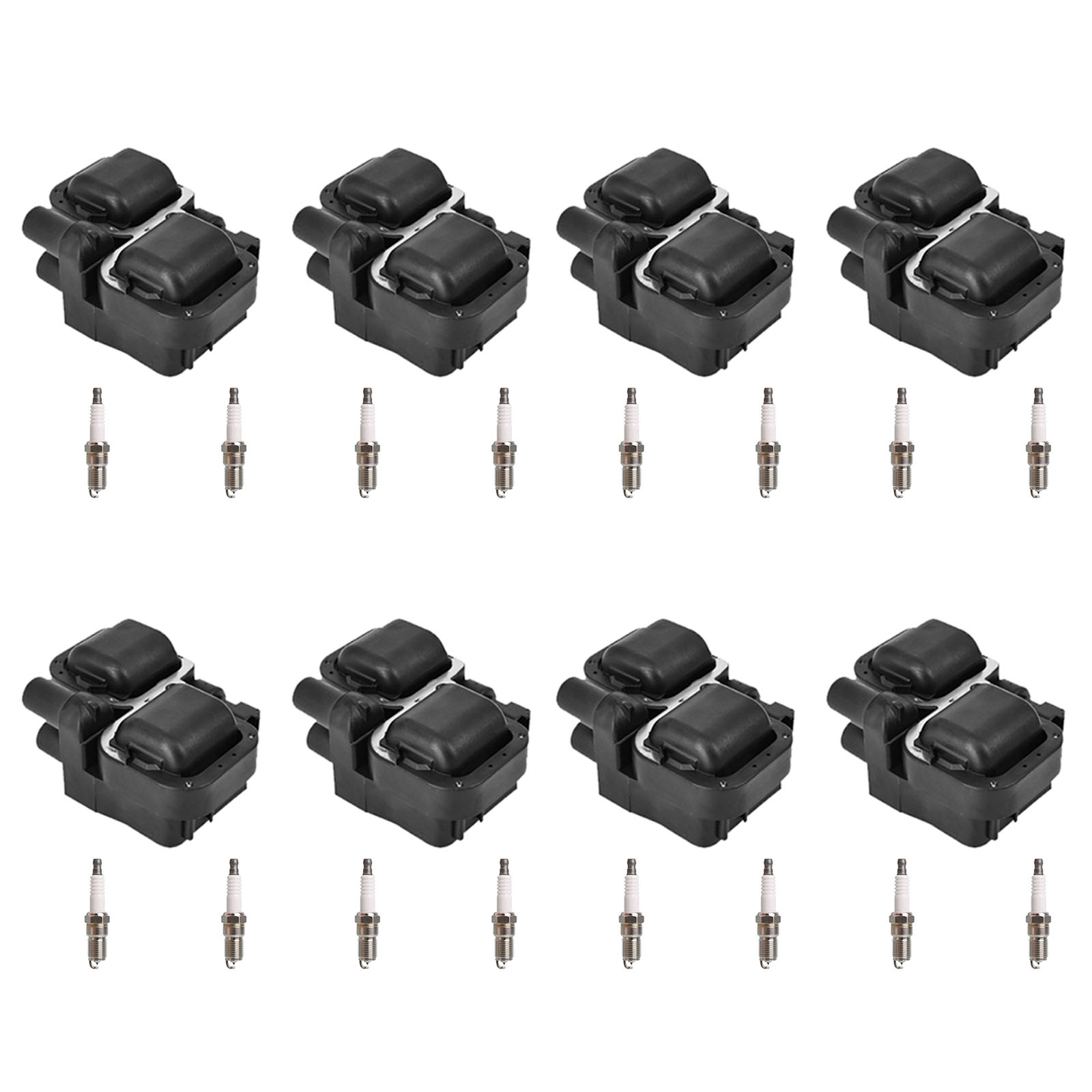 ACEON Set of 8 Ignition coil + Spark Plug For Mercedes-Benz C CL CLK ML Class
