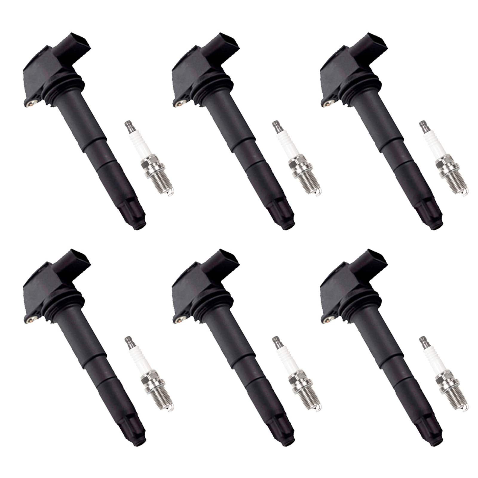 ACEON Set of 6 Ignition coil + Spark Plug For 91-93 BMW 318i 318is 92-95 325i