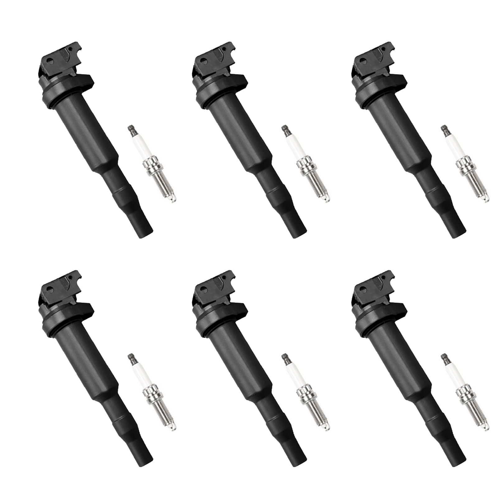 ACEON Set of 6 Ignition coil + Spark Plug For 07-10 Mini Cooper