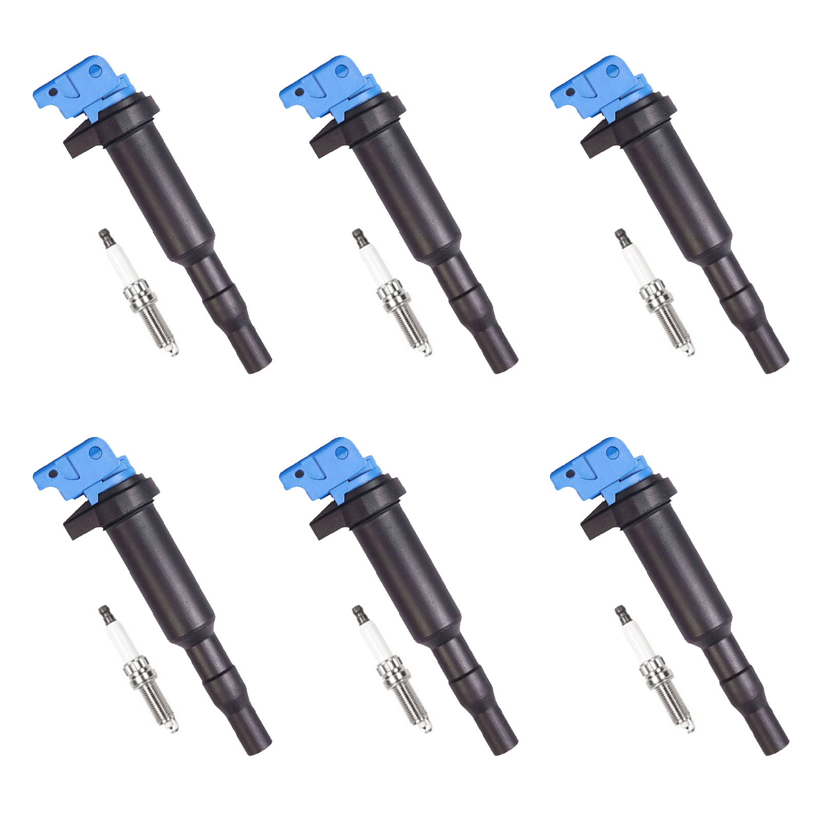 ACEON Set of 6 Performance Ignition coil + Spark Plug For 07-10 Mini Cooper