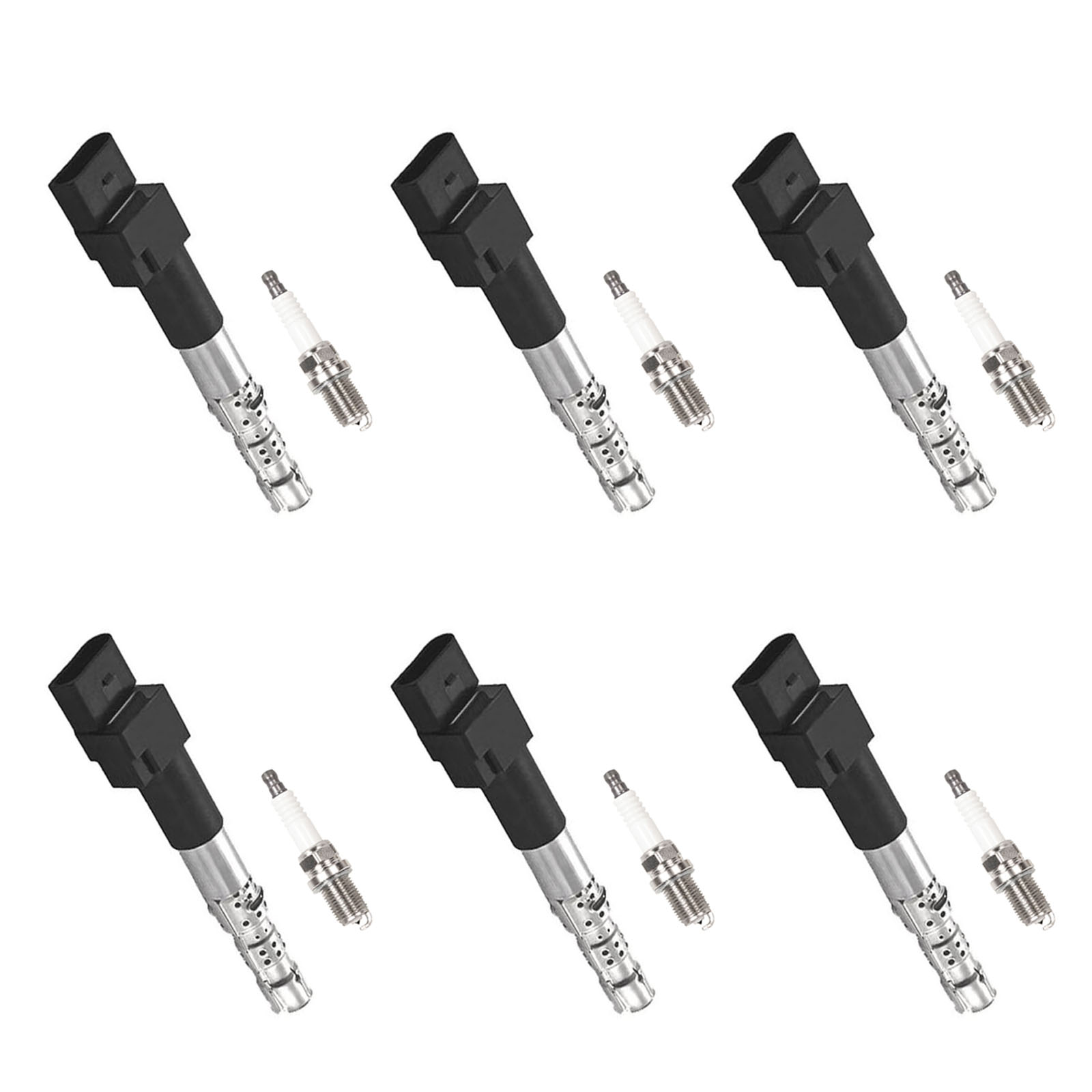 ACEON Set of 6 Ignition coil + Spark Plug For Volkswagen Jetta 2.8L V6