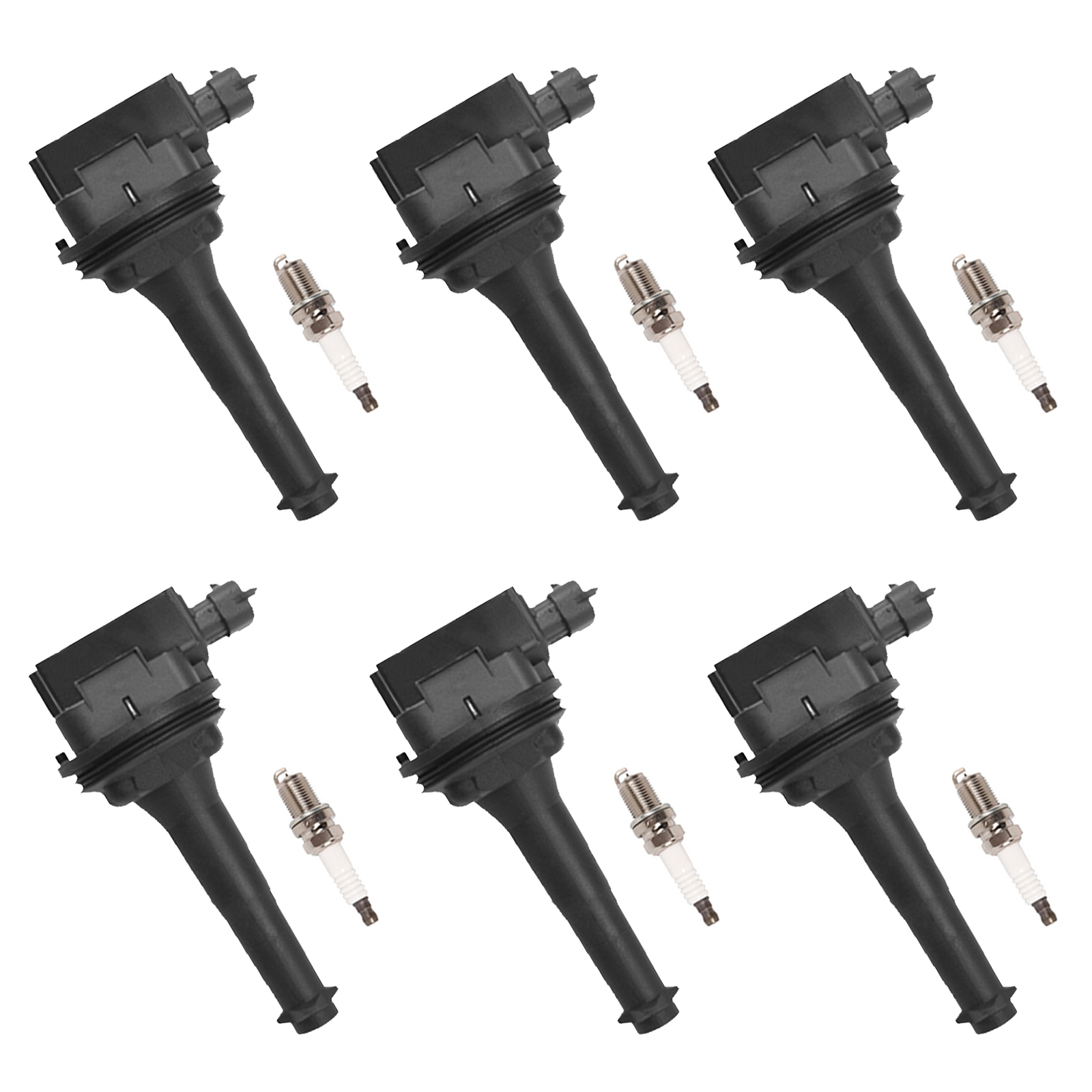 ACEON Set of 6 Ignition coil + Spark Plug For Volvo C70 S60 S70 S80 XC70 XC90